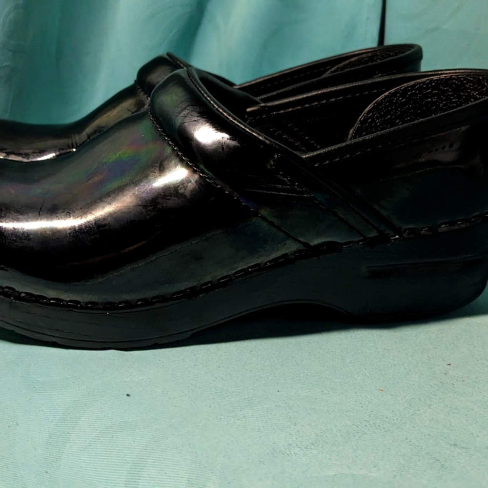Dansko Clog Black Patent Leather Size 37